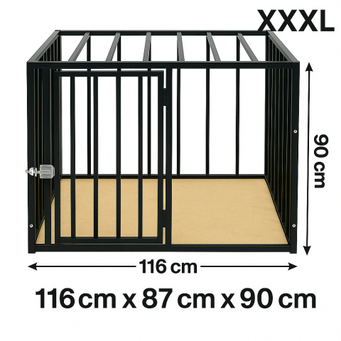 KLATKA KENNELOWA KOJEC DLA PSA TRANSPORTER MOCNA - XXXL KLATKA KENNELOWA KOJEC DLA PSA TRANSPORTER MOCNA - XXXL