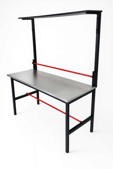 STÓŁ DO PAKOWANIA PACZEK PRZESYŁEK STÓŁ 180X70 + PÓŁKA + BLAT STALOWY