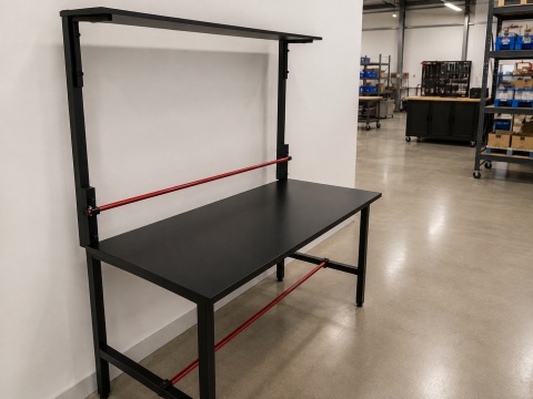 Stół do pakowania paczek 140×70 cm – stół pakowy, stalowy, 300 kg