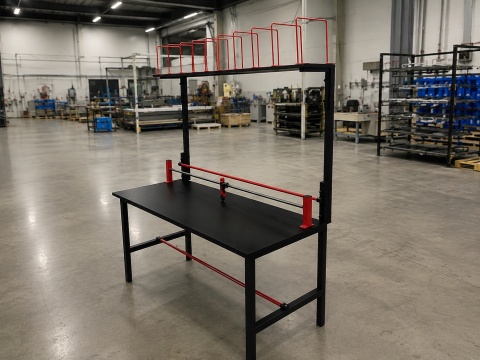 Stół do pakowania paczek 180×70 cm – stół pakowy, stalowy, 300 kg