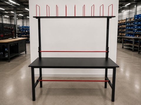 Stół do pakowania paczek 180×70 cm – stół pakowy, stalowy, 300 kg