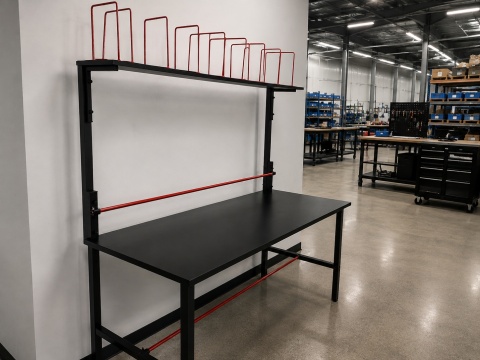 Stół do pakowania paczek 180×70 cm – stół pakowy, stalowy, 300 kg